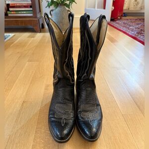 Men's Black Western Boots